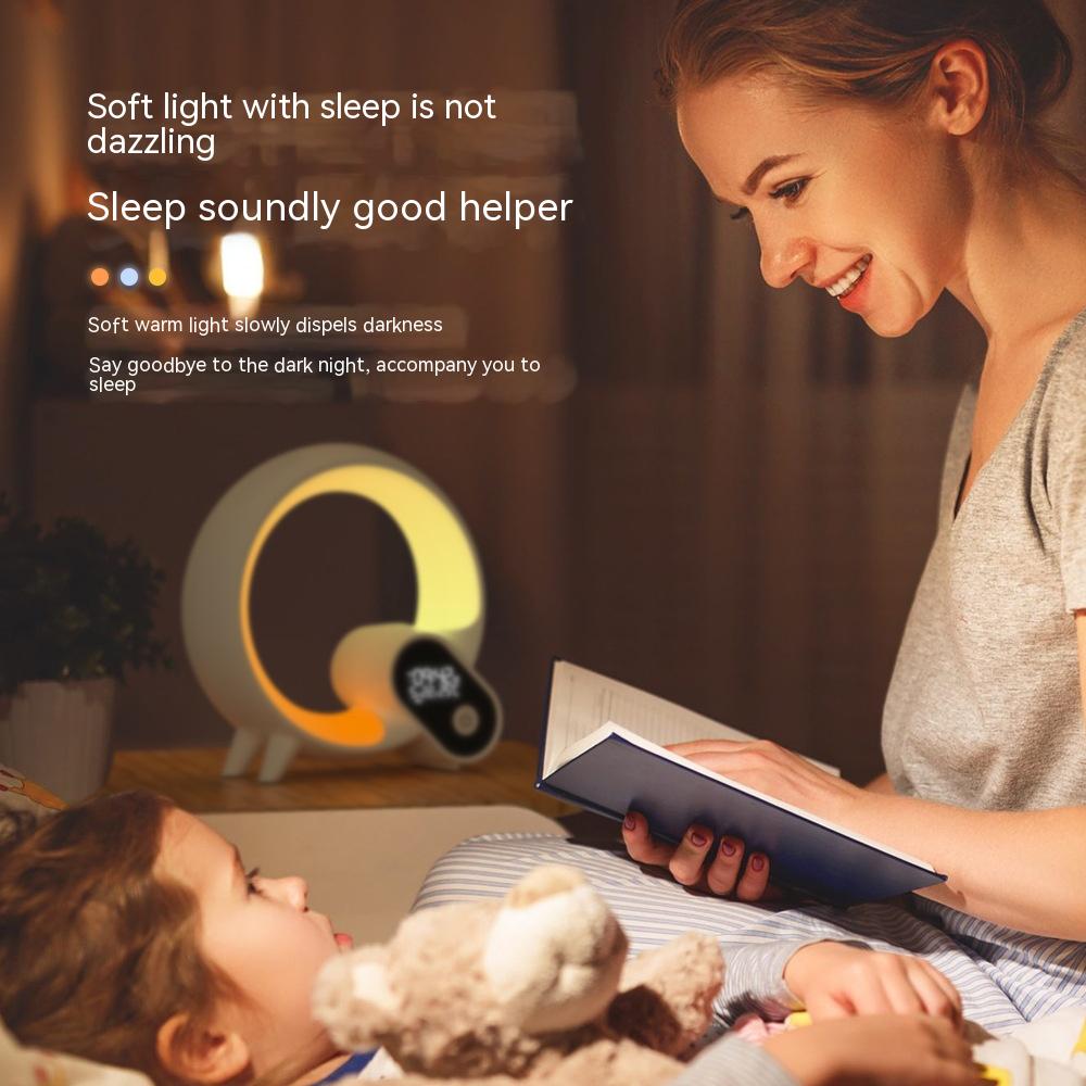 Creative Q Light Analoge zonsopgang Digitaal display Wekker Bluetooth Audio Intelligent Wake-up Q Kleurrijk sfeerlicht