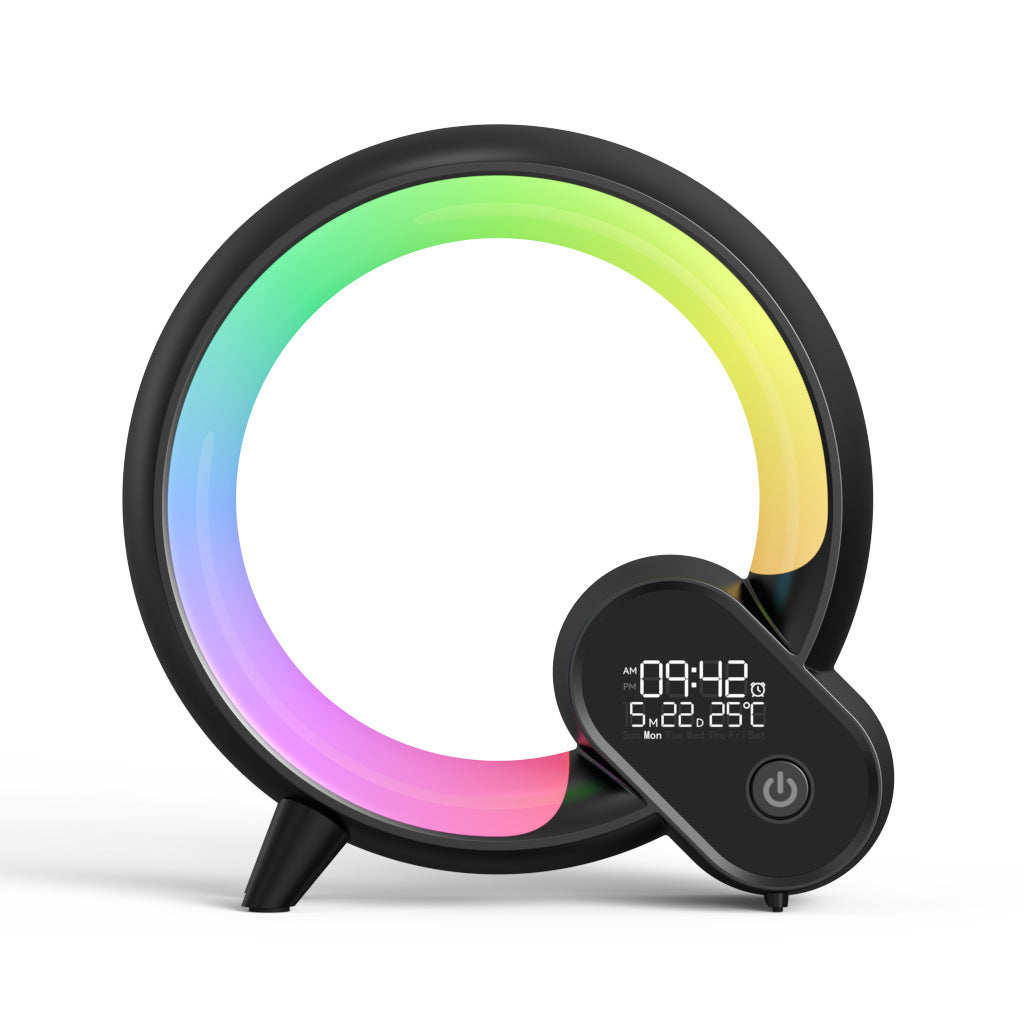 Creative Q Light Analoge zonsopgang Digitaal display Wekker Bluetooth Audio Intelligent Wake-up Q Kleurrijk sfeerlicht